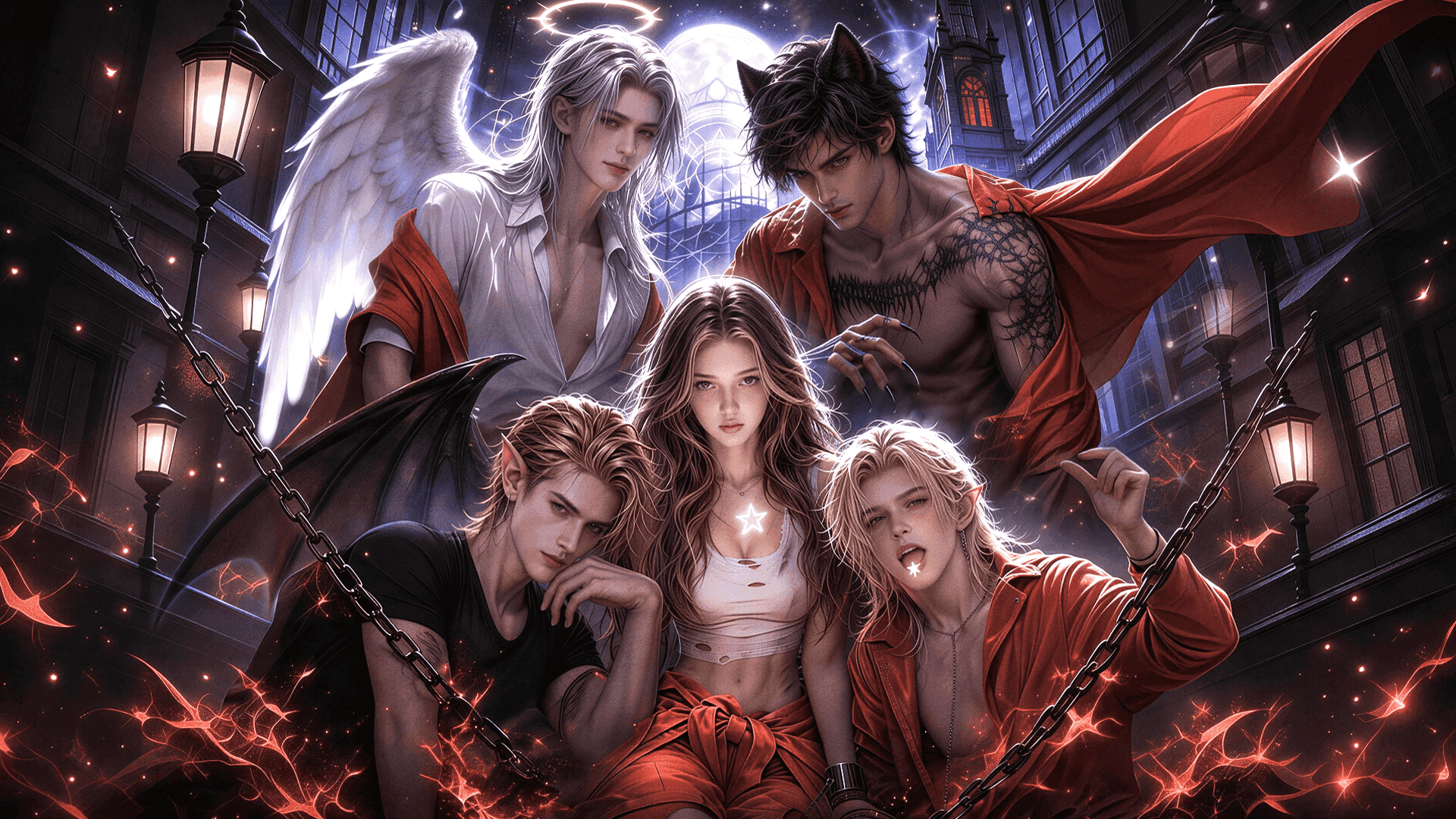 The Human Girl and the Monsters Who Bet Her Soul