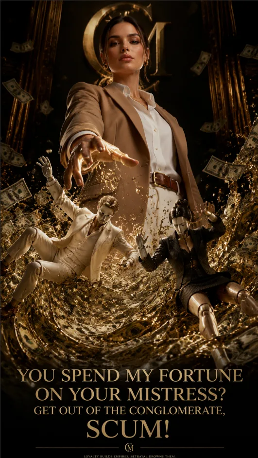 YOU SPEND MY FORTUNE  ON YOUR MISTRESS?  GET OUT OF THE CONGLOMERATE,  SCUM!