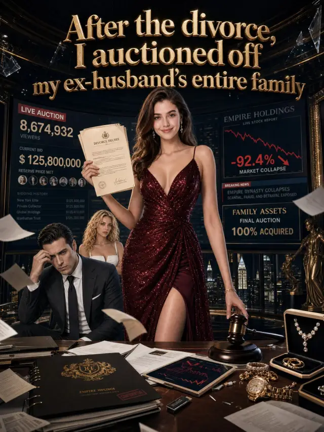 After the divorce, I auctioned off my ex-husband's entire family