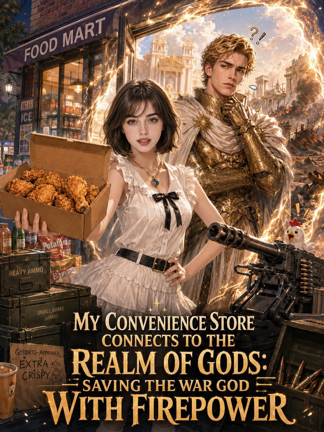My Convenience Store Connects to the Realm of Gods: Saving the War God with Firepower